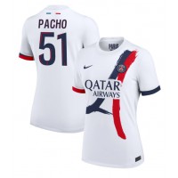 Camisa de Futebol Paris Saint-Germain Willian Pacho #51 Equipamento Secundário Mulheres 2024-25 Manga Curta